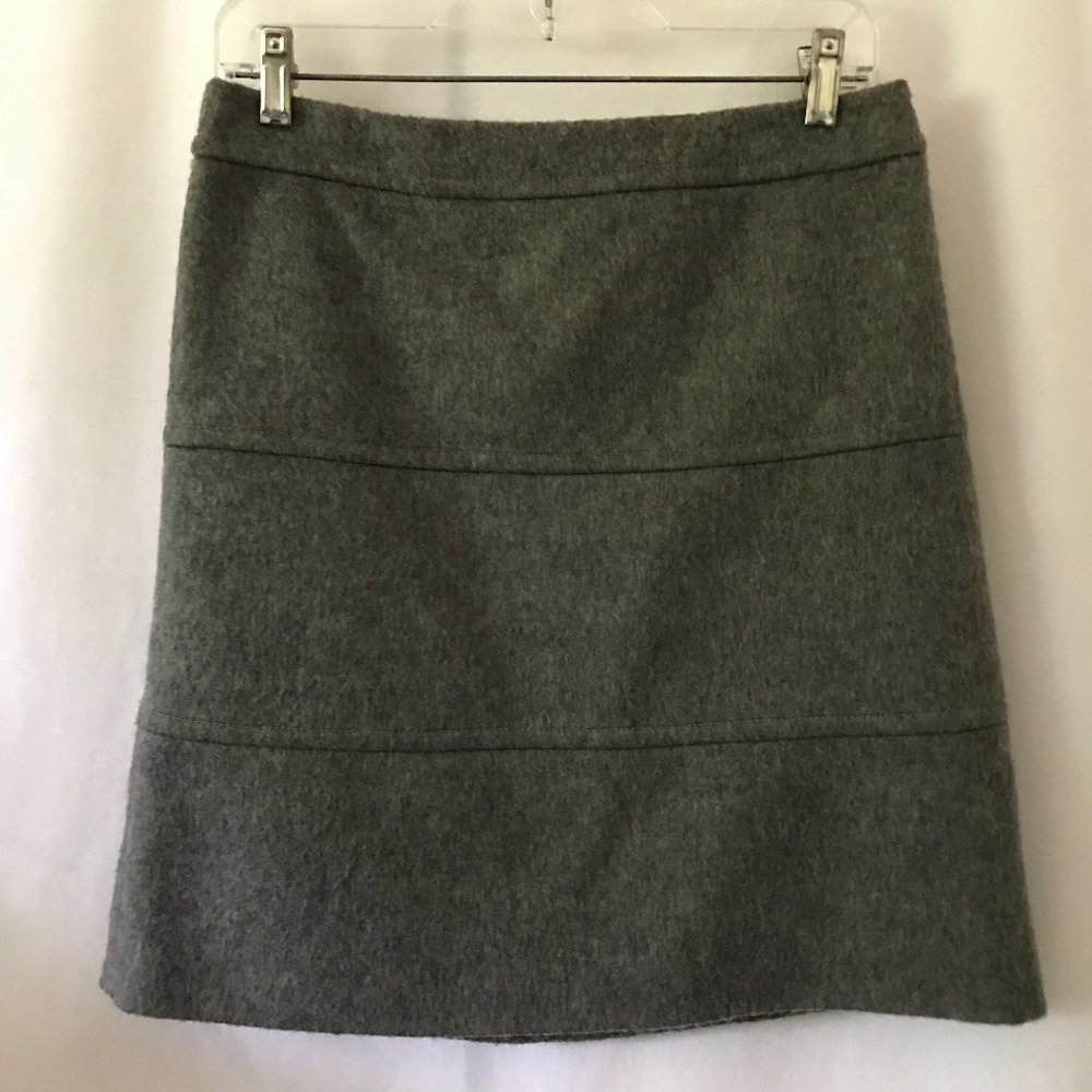 Weekend MaxMara Gray Wool-blend Skirt